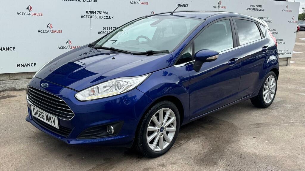 Ford Fiesta 1.0T Ecoboost Titanium Powershift Euro 6 GK66MKV Blue #4