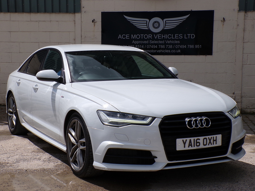 Audi A6 Saloon Tdi Ultra Black Edition White