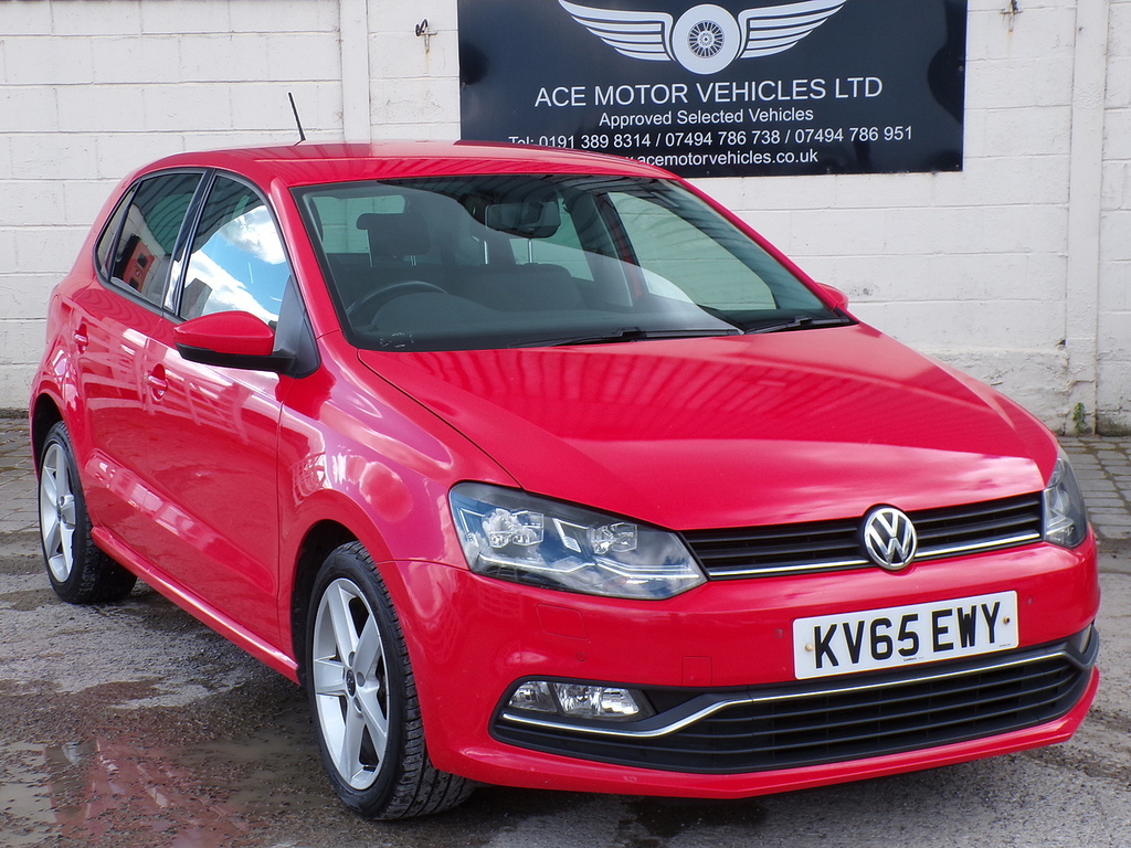 Volkswagen Polo Tdi Bluemotion Tech Sel Red