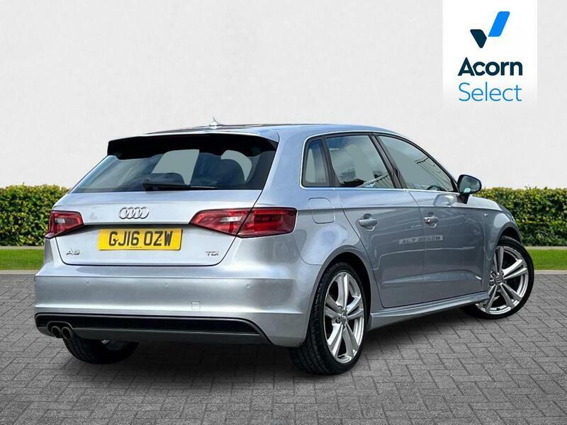 Audi A3 2.0 Tdi S Line Sportback S Tronic Euro 6 Ss GJ16OZW Silver #5