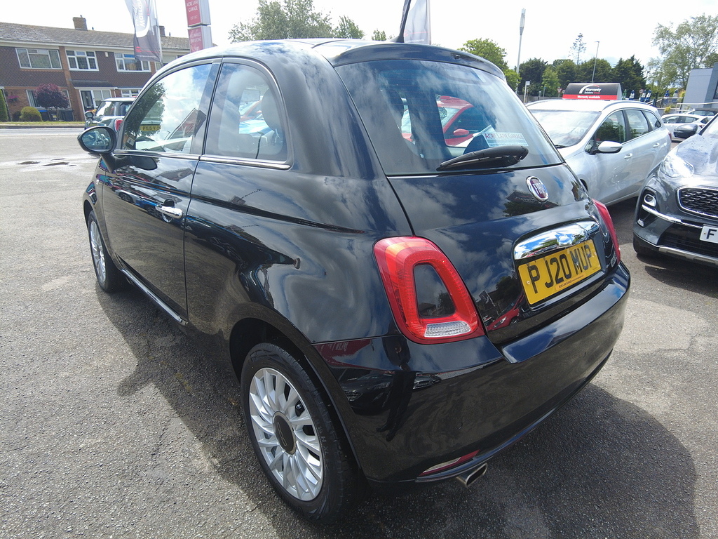 Fiat 500 Lounge Black #5