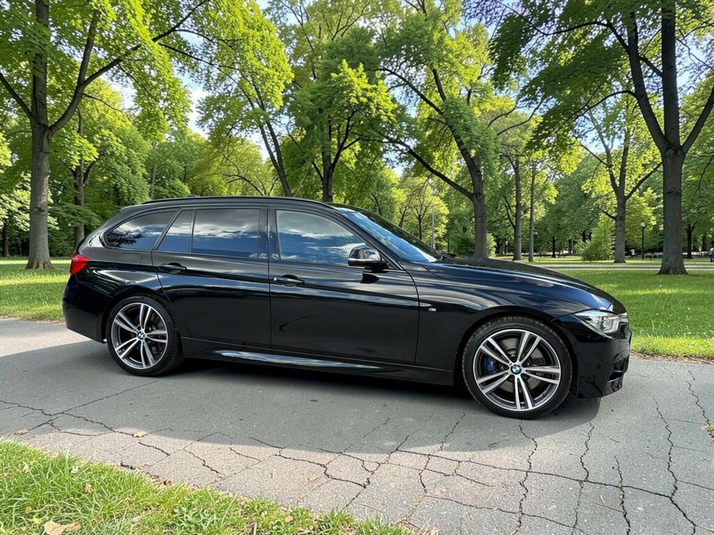 BMW 3 Series Estate 3.0 335D Xdrive M Sport Touring 2017 ET66WFB Black #2