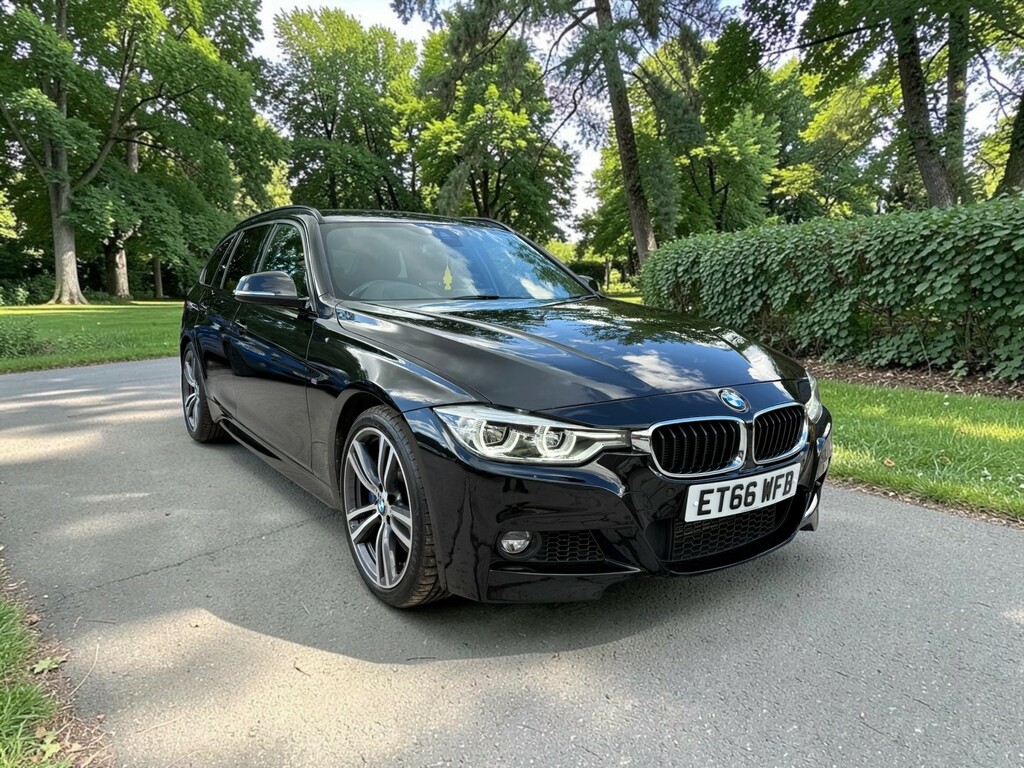 BMW 3 Series Estate 3.0 335D Xdrive M Sport Touring 2017 ET66WFB Black #3