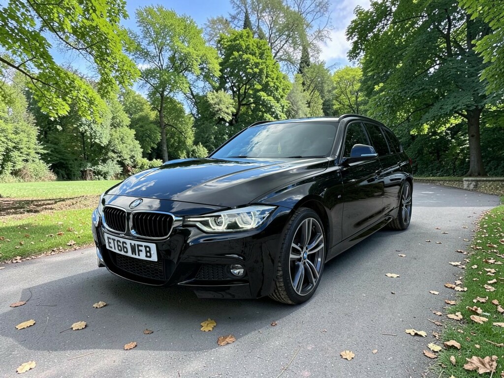 BMW 3 Series Estate 3.0 335D Xdrive M Sport Touring 2017 ET66WFB Black #5