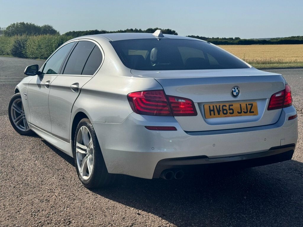 BMW 5 Series Saloon HV65JJZ Silver #4