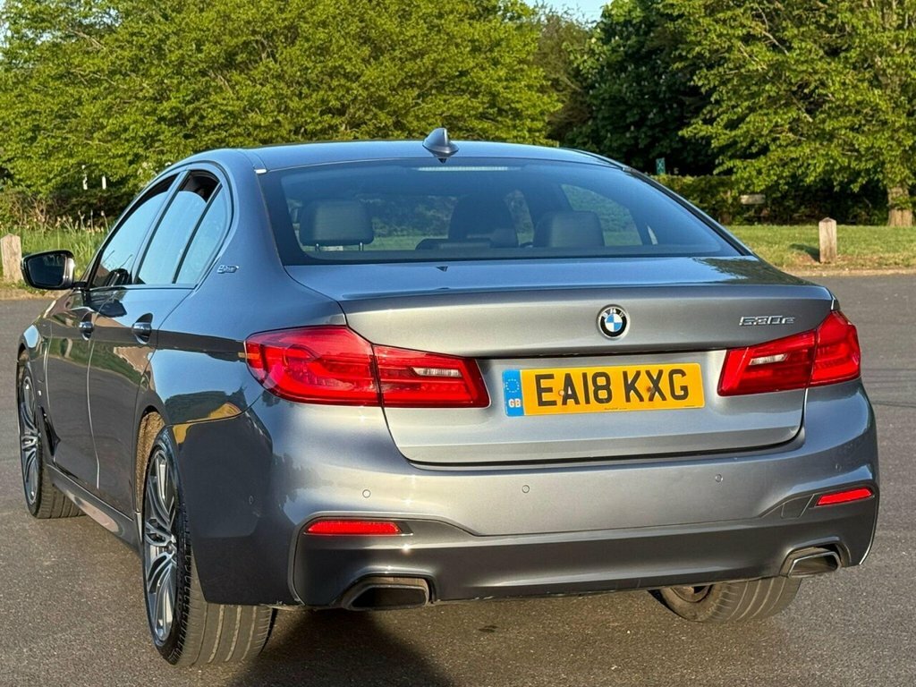BMW 5 Series 530E M Sport Blue #4