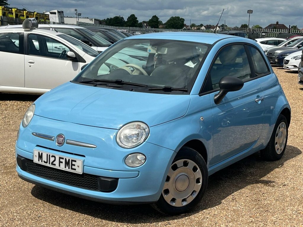 Fiat 500 Hatchback Blue #3