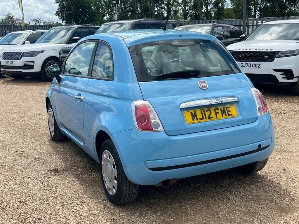 Fiat 500 Hatchback Blue #4