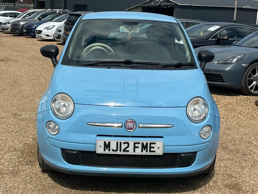 Fiat 500 Hatchback Blue #2