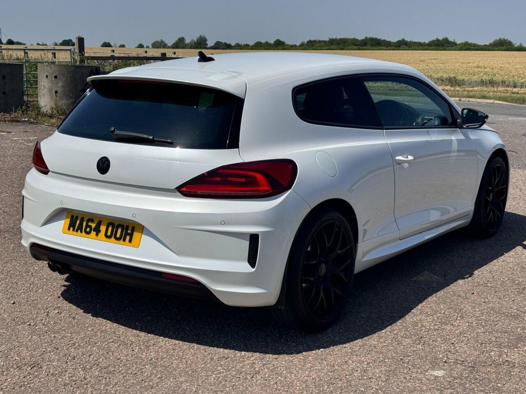 Volkswagen Scirocco 2.0 Tdi Bmt R-line Sat Nav Leather Fsh White #17