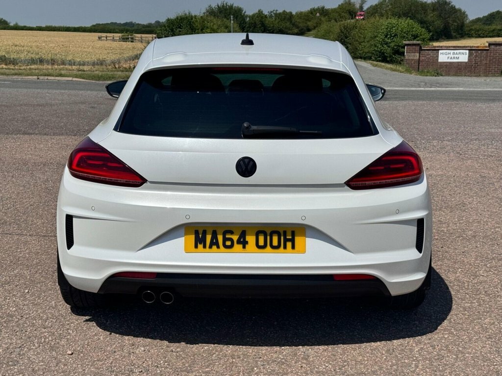 Volkswagen Scirocco 2.0 Tdi Bmt R-line Sat Nav Leather Fsh White #14