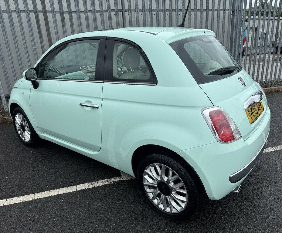 Fiat 500 Hatchback 1.2 Lounge 2015 PE15AFF Green #4