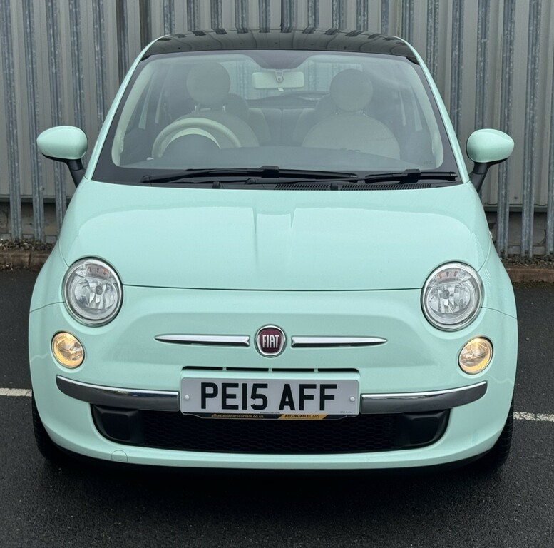 Fiat 500 Hatchback 1.2 Lounge 2015 PE15AFF Green #3