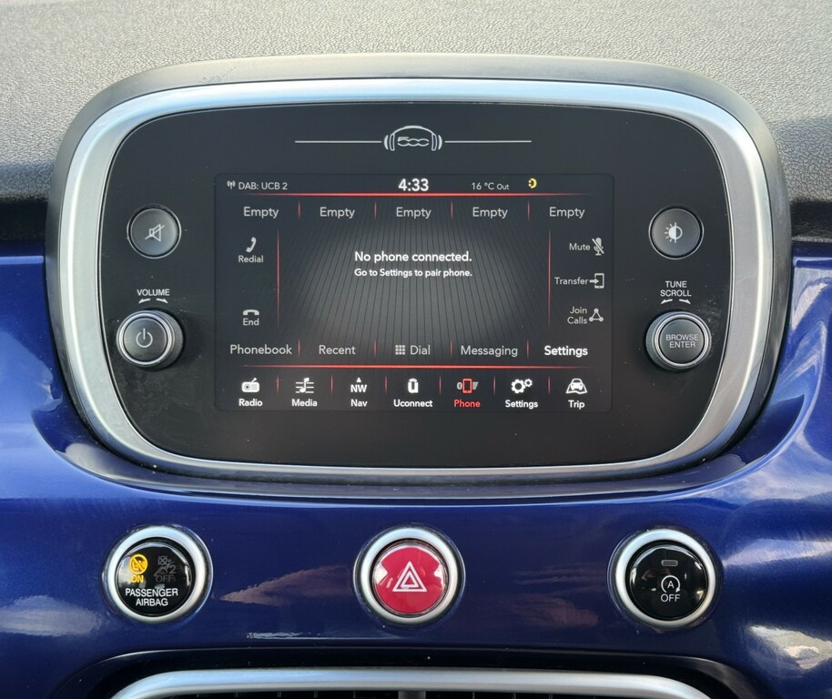 Fiat 500X Hatchback Blue #16