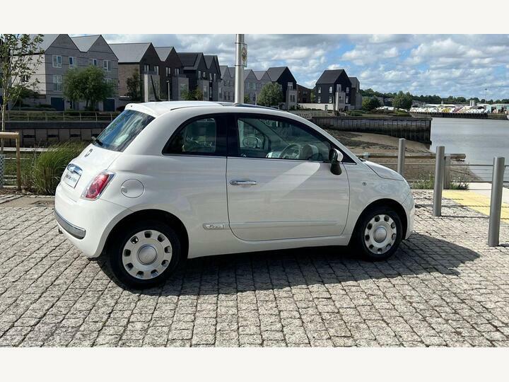 Fiat 500 Hatchback White #5