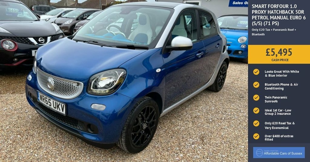 Smart Forfour 0.9T Prime 90 Ps One Local Owner From New Black #14