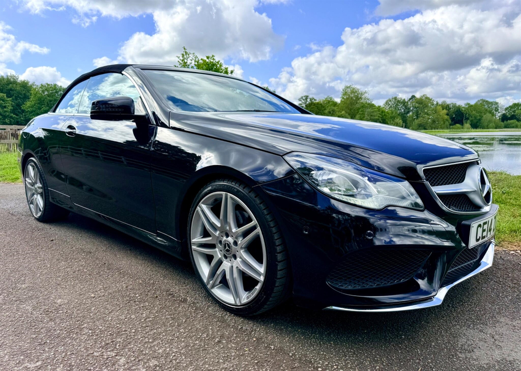 Mercedes-Benz E Class 3.0 V6 Bluetec Amg Sport Cabriolet G-tronic Euro Black #2