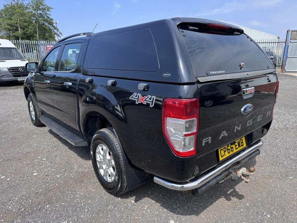 Ford Ranger 2.2 Tdci Xlt. 4X4 Double Cab Pickup. Only 73300 Mi Black #3