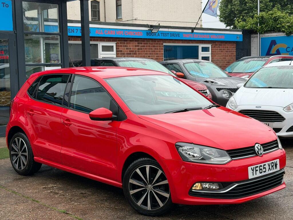 Volkswagen Polo Hatchback 1.2 Tsi Bluemotion Tech Se Euro 6 Ss YF65XRW Red