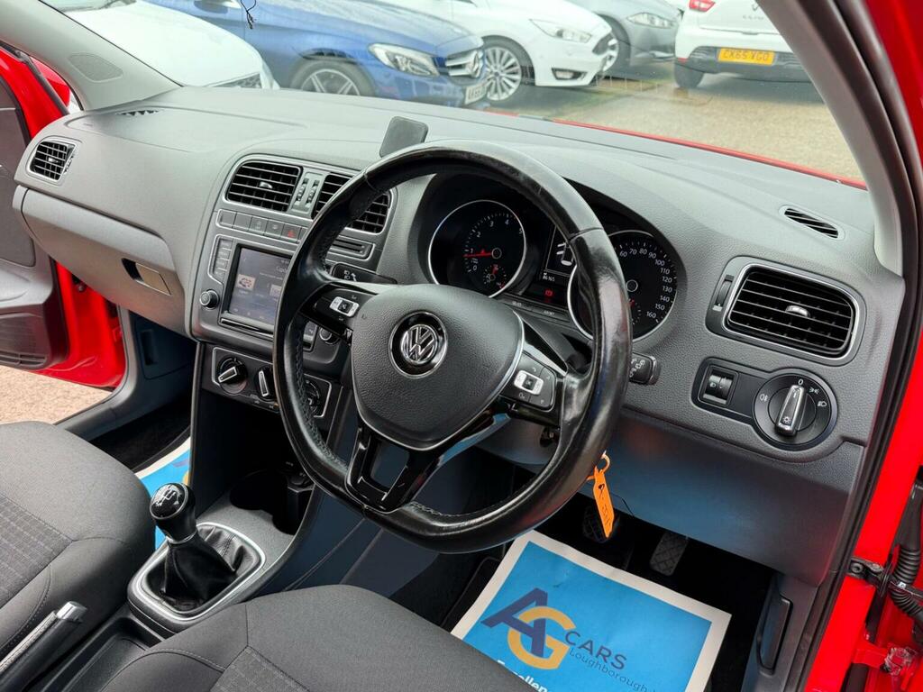 Volkswagen Polo Hatchback 1.2 Tsi Bluemotion Tech Se Euro 6 Ss YF65XRW Red #3