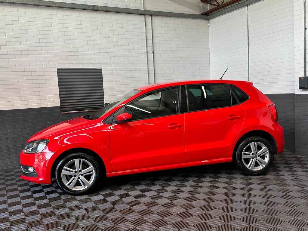 Volkswagen Polo 1.0 Bluemotion Tech Match Hatchback Man HN17KPF Red #5