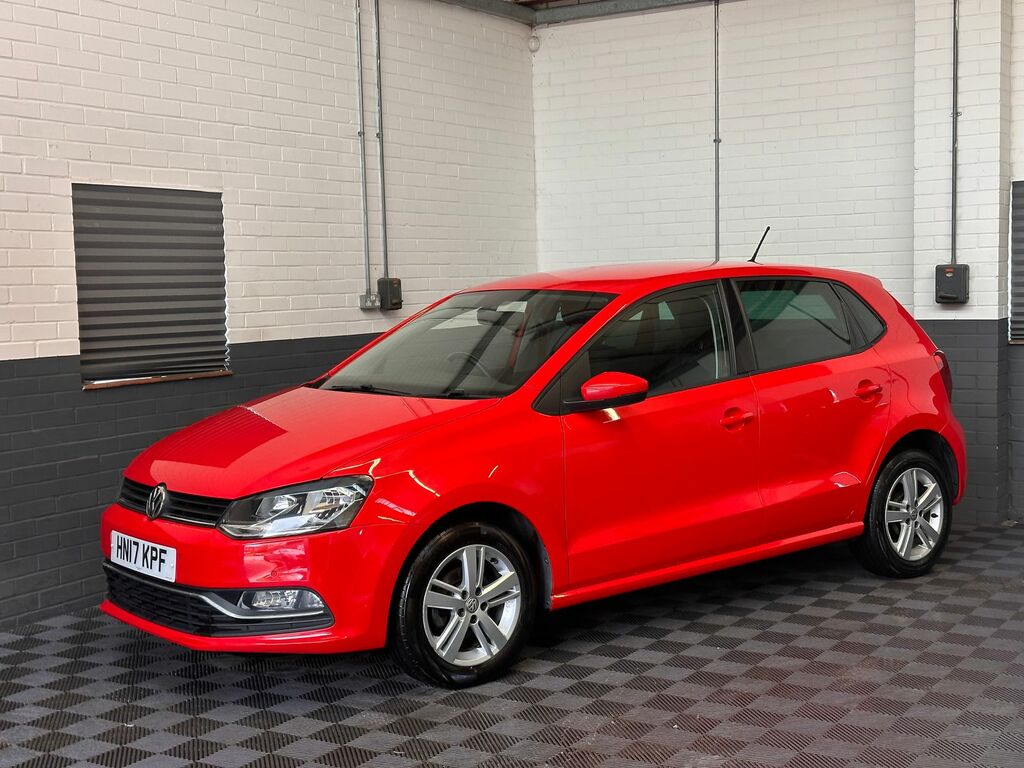 Volkswagen Polo 1.0 Bluemotion Tech Match Hatchback Man HN17KPF Red #3