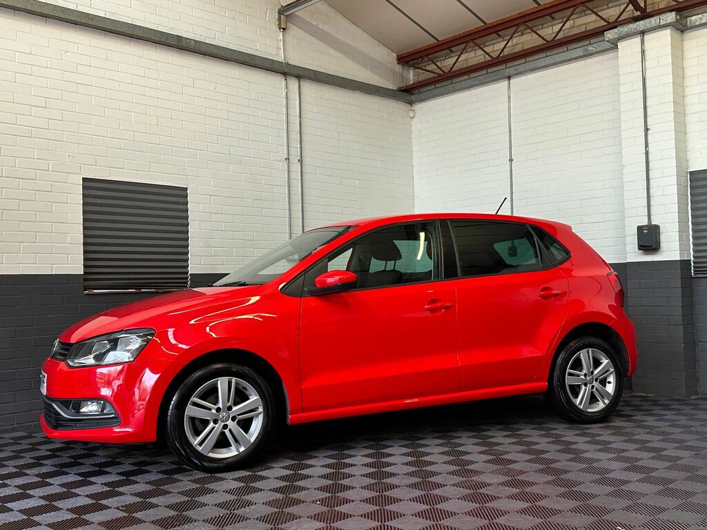 Volkswagen Polo 1.0 Bluemotion Tech Match Hatchback Man HN17KPF Red #4