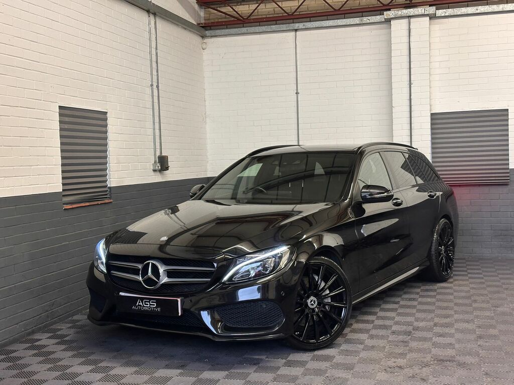 Mercedes-Benz C Class 2.1 C250d Amg Line Premium Plus Estate Diese Black