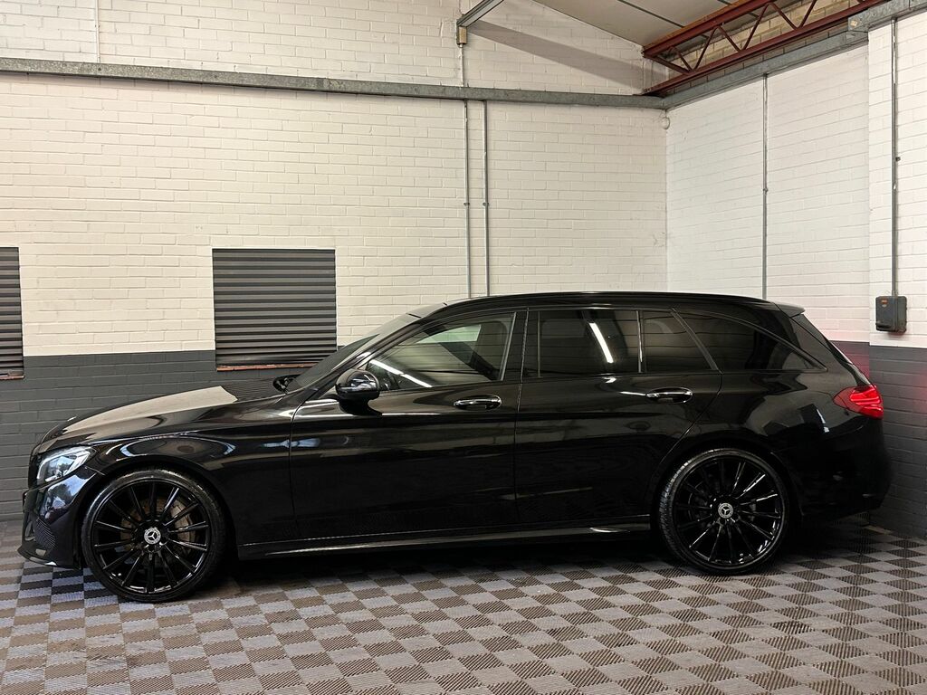 Mercedes-Benz C Class 2.1 C250d Amg Line Premium Plus Estate Diese KU65NDF Black #5