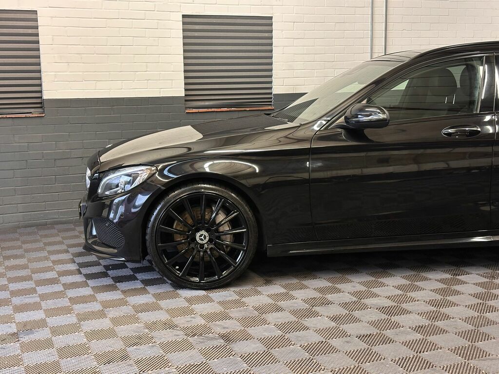 Mercedes-Benz C Class 2.1 C250d Amg Line Premium Plus Estate Diese KU65NDF Black #6
