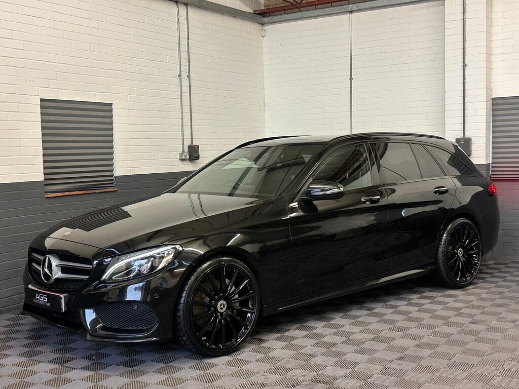 Mercedes-Benz C Class 2.1 C250d Amg Line Premium Plus Estate Diese KU65NDF Black #3