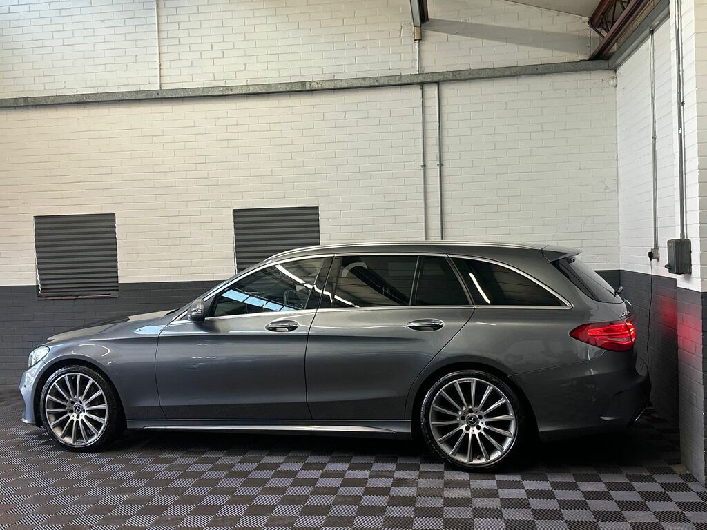 Mercedes-Benz C Class 2.1 C220d Amg Line Premium Estate G-t OY67XBS Grey #6