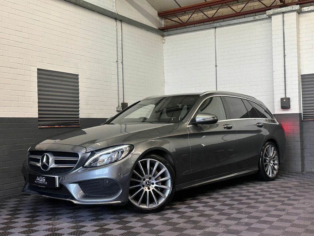 Mercedes-Benz C Class 2.1 C220d Amg Line Premium Estate G-t OY67XBS Grey #2