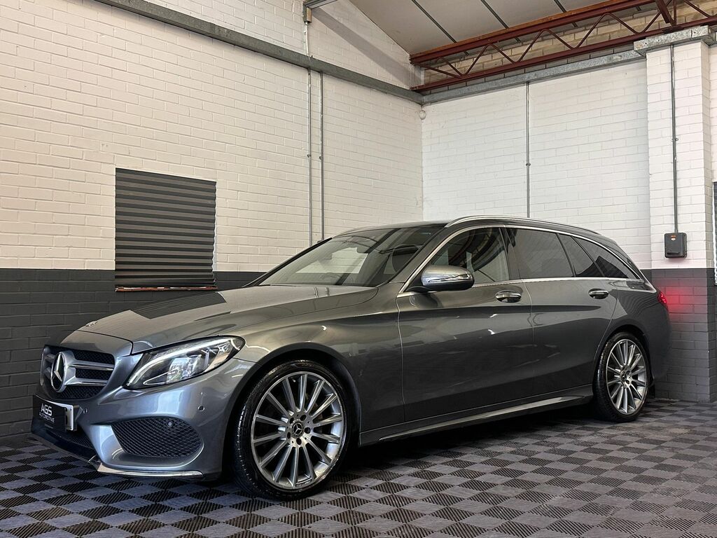 Mercedes-Benz C Class 2.1 C220d Amg Line Premium Estate G-t OY67XBS Grey #5