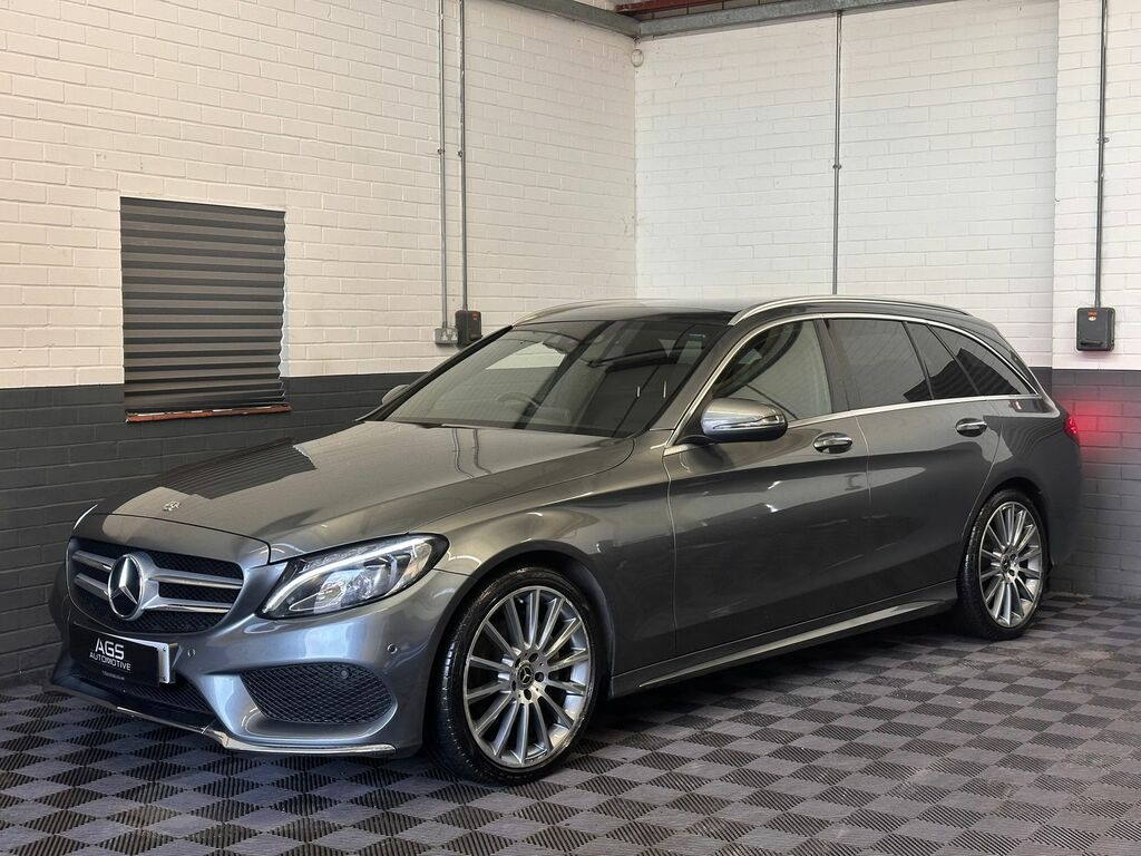 Mercedes-Benz C Class 2.1 C220d Amg Line Premium Estate G-t OY67XBS Grey #4