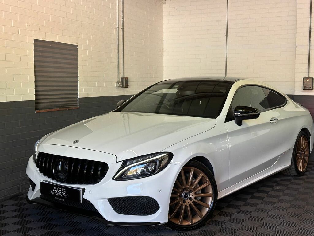 Mercedes-Benz C Class 2.1 C220d Amg Line Premium Coupe G-tr LY66SWF White #2