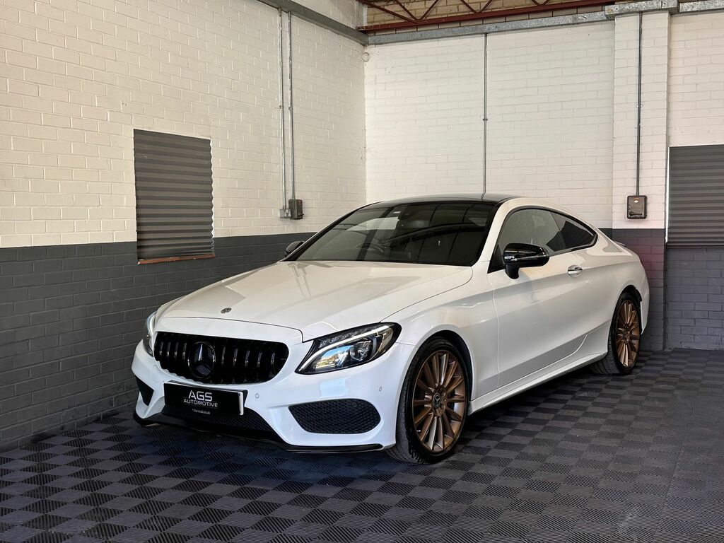 Mercedes-Benz C Class 2.1 C220d Amg Line Premium Coupe G-tr LY66SWF White #3