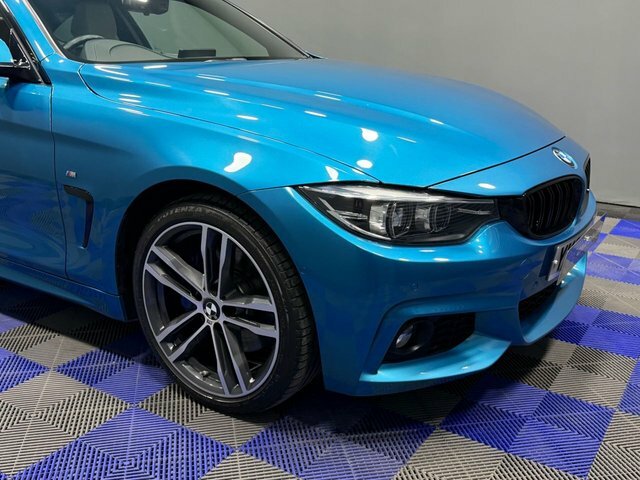 BMW 4 Series Gran Coupe 2018 2.0 420D M Sport Coupe Xdrive YK68YWM Blue #3