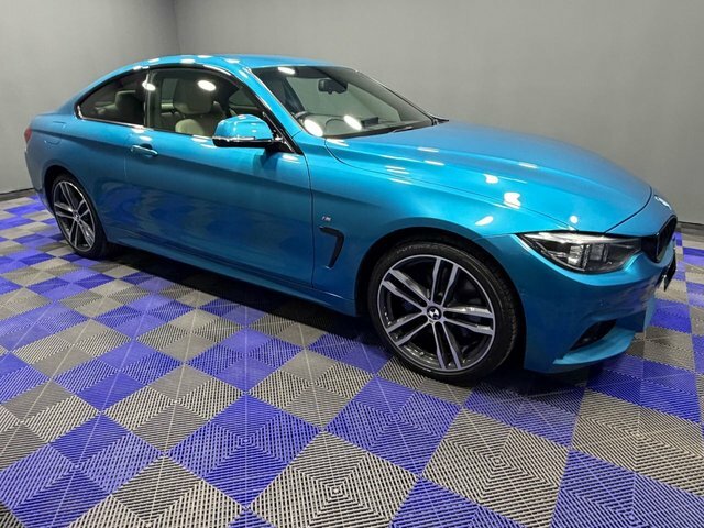 BMW 4 Series Gran Coupe 2018 2.0 420D M Sport Coupe Xdrive YK68YWM Blue #4