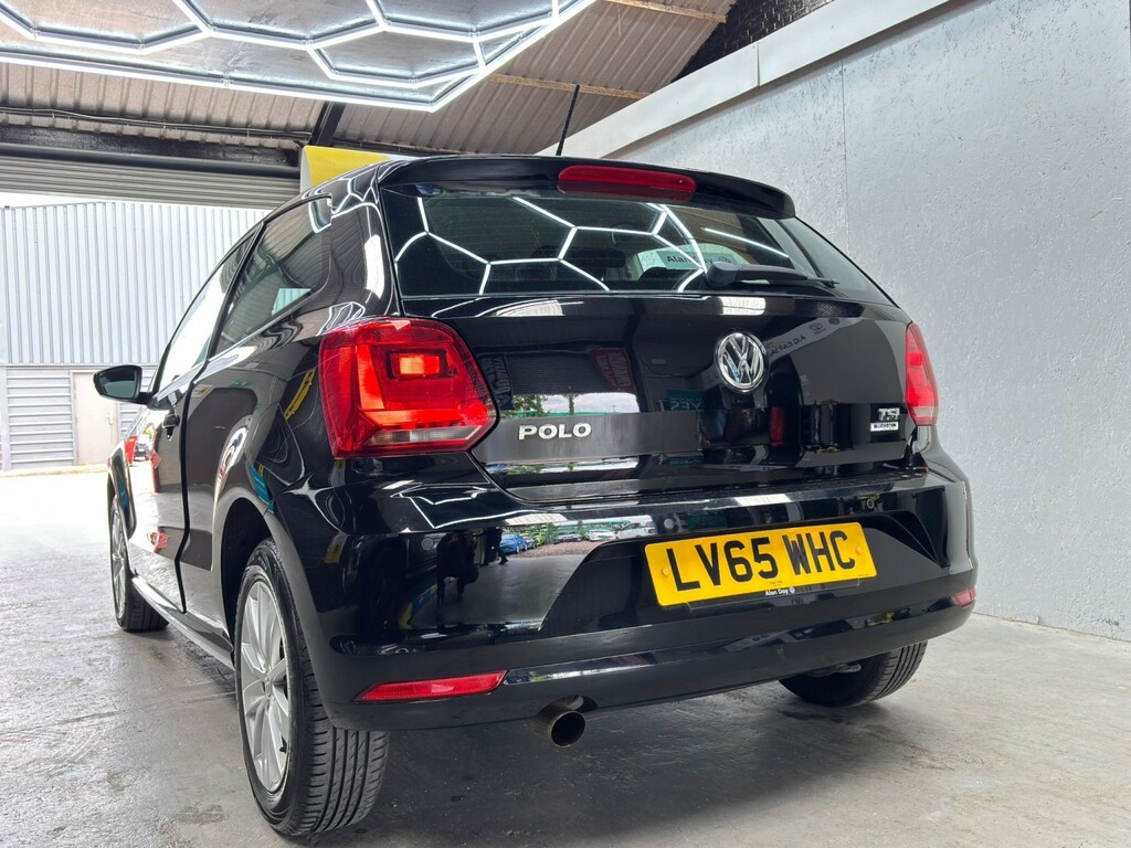 Volkswagen Polo 1.2 Tsi Bluemotion Tech Se Apply For Finance On LV65WHC Black #3