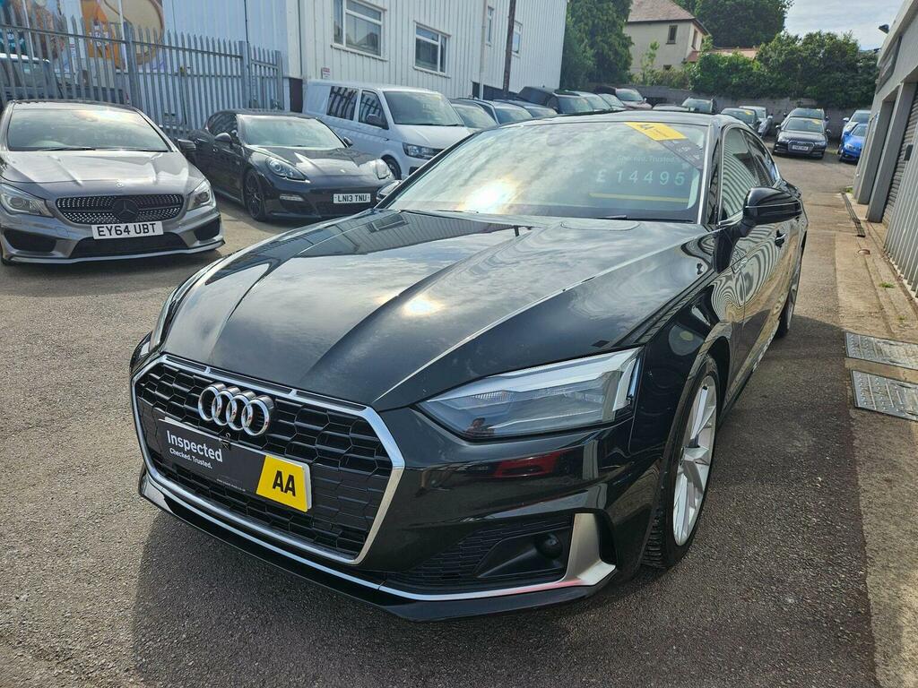 Audi A5 Hatchback 2.0 Tfsi 40 Sport Sportback S Tronic Eur EA71WJG Black #3