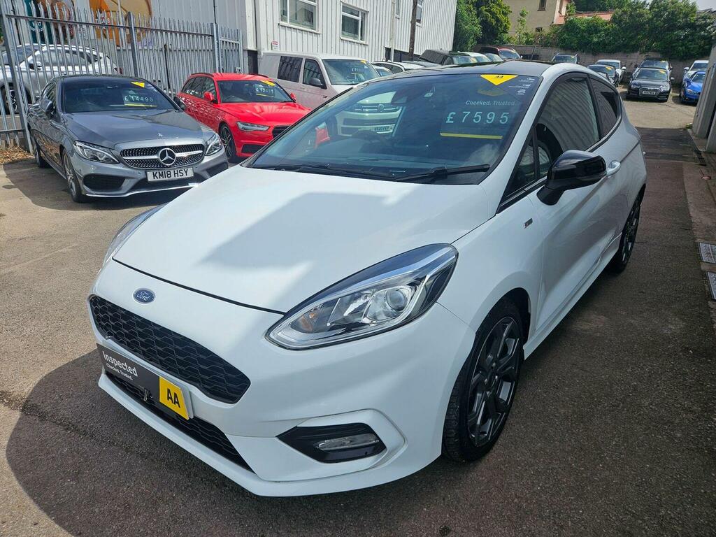 Ford Fiesta Hatchback 1.0T Ecoboost St-line Euro 6 Ss CA19UYW White #3