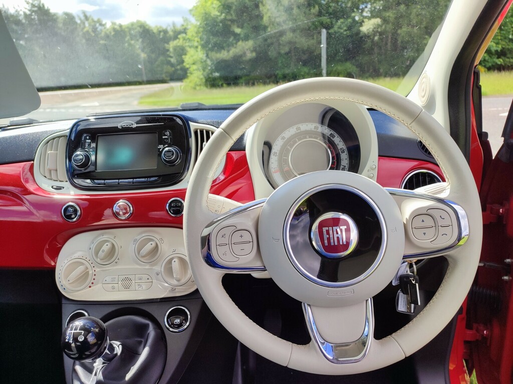 Fiat 500 1.2 Lounge PO68KZZ Red #6