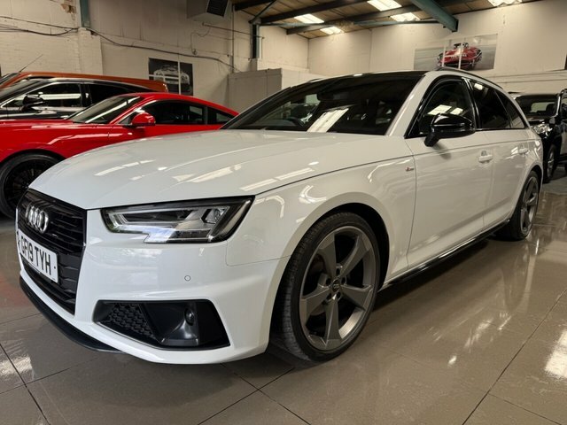 Audi A4 Avant 2019 2.0 Tfsi 40 Black Edition Estate S GF19TYH White #2