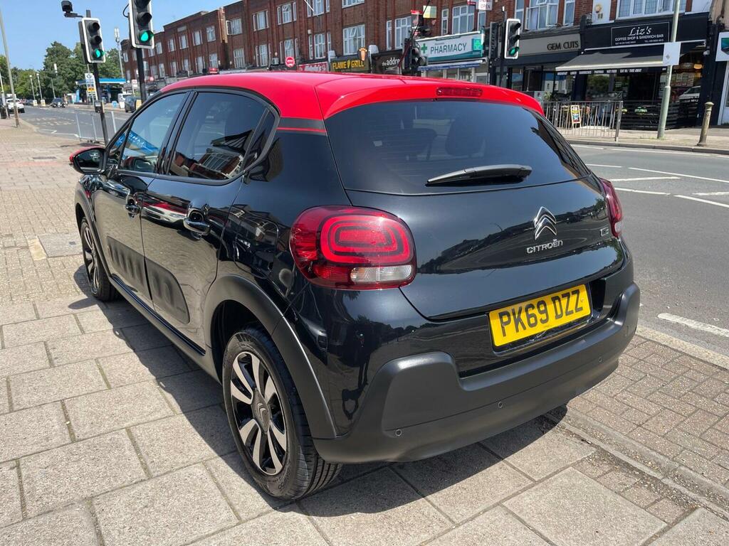 Citroen C3 Hatchback 1.2 Puretech Flair Euro 6 Ss 201 PK69DZZ Black #5