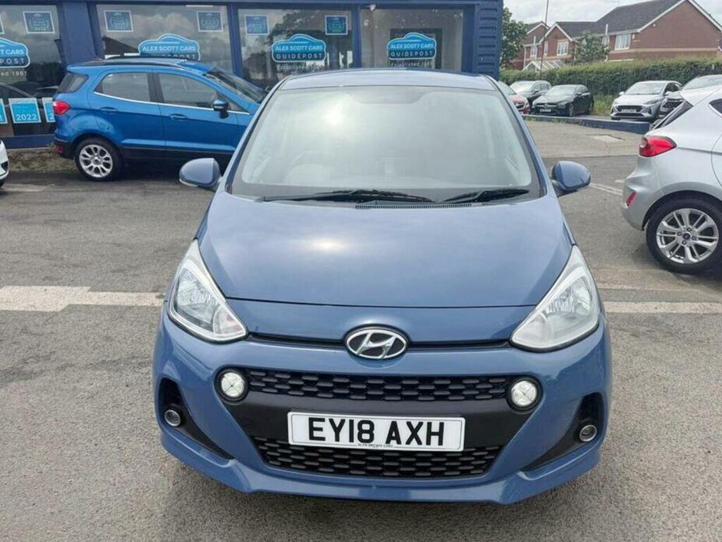 Hyundai I10 1.0 Premium Hatchback Euro 6 66 EY18AXH Blue #2