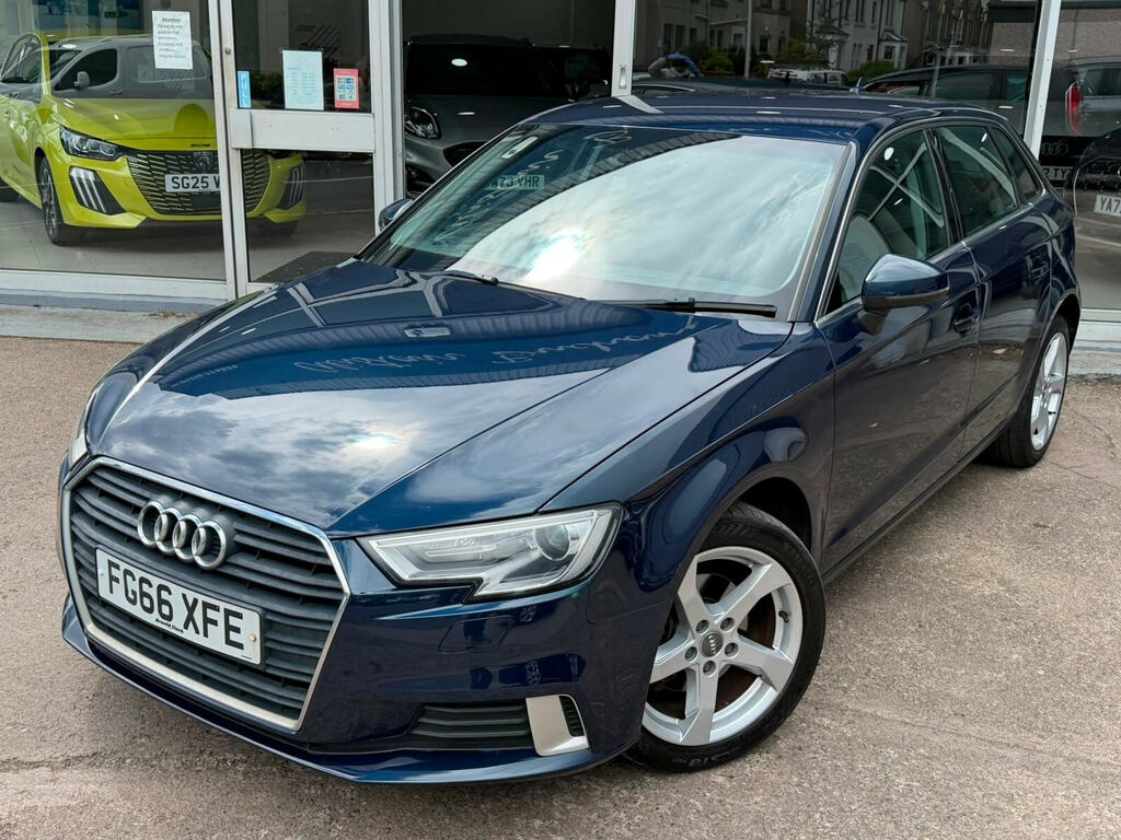 Audi A3 1.6 Tdi Sport Sportback Euro 6 Ss FG66XFE Blue #4