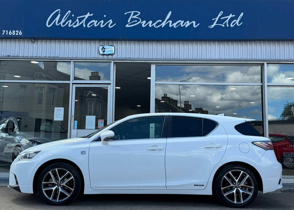Lexus CT 1.8 200H F Sport Hatchback Hybrid Cvt E White #2