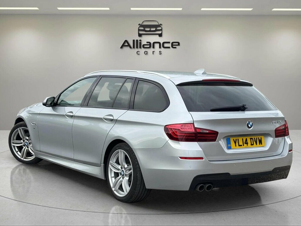 BMW 5 Series 2.0 520D M Sport Touring Euro 6 Ss YL14DVW Silver #3