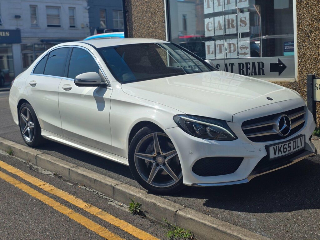 Mercedes-Benz C Class 2.0 C200 Amg Line 7G-tronic Euro 6 Ss White #3